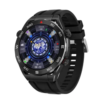SK4 Smart Watch Ultimate Men 1,45-дюймовый Bluetooth-вызов NFC Голосовое Короткое видеоуправление Пульсометр для фитнеса Спортивные умные часы