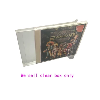 10 шт. для Dreamcast DC 1CD PET Пластиковая коробка Коробка для хранения игр Прозрачная коробка для дисплея