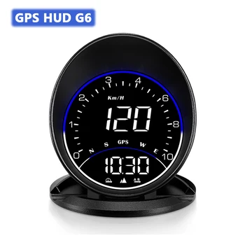 G6 GPS головной дисплей Навигация Бортовой компьютер Автомобильные аксессуары Сигнализация превышения скорости Цифровой измеритель скорости Smart Auto Speedometer