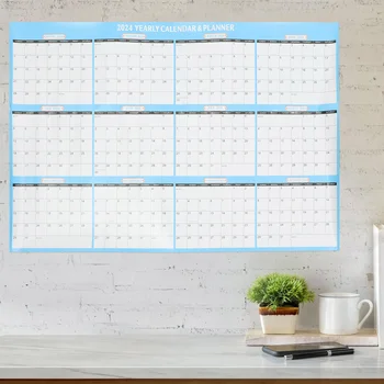 Ежемесячный настенный календарь, календарь планирования отпуска, английский Ежедневный календарь для офиса