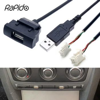 Автомобильный радиоприемник RCD510 RNS315 с 4 6-контактным разъемом, двойной интерфейсный кабель USB-адаптера для Skoda Octavia, модифицирующий мультимедийную навигацию Android