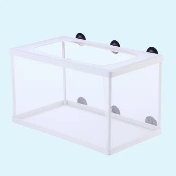 Сетка для разведения мальков в аквариуме, разделительная сетка для мальков в инкубаторе большого размера с присоской для маленьких мальков ()