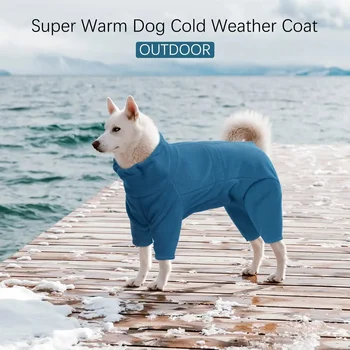 Мягкий Флисовый Пуловер, Зимнее Пальто для Собак, Теплая Одежда для Холодной Погоды, Уютная Куртка для Собак, Комбинезон для Маленьких Средних Крупных Собак