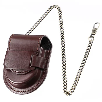 Ретро-сумка для карманных часов, защитный чехол для карманных часов с цепочкой для женщин и мужчин