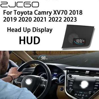 ZJCGO Auto HUD Автомобильный Проектор Сигнализации Головной Дисплей Спидометра Лобовое Стекло для Toyota Camry XV70 2018 2019 2020 2021 2022 2023