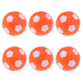 6 Штук настольного футбола Круглые игры в помещении Пластиковые футбольные мячи для настольного футбола Спортивные подарки 36 мм