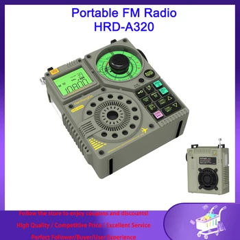 Портативное FM-Радио HRD-A320 FM AM SW WB WB VHF Многодиапазонное Bluetooth-Радио С Управлением Мобильным приложением SOS-Сигнализация Рождественский Подарок для детей