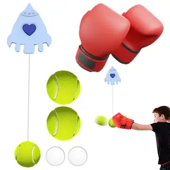 Набор боксерских рефлекторных мячей, ударный мяч, боксерский скоростной мяч, набор для тренировки рук и глаз боксера Мма, повышающий силу реакции