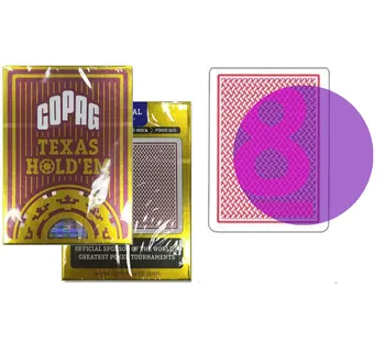 Крапленые карты Copag Texas для УФ-линз Magic Deck Пластиковые карты для защиты от чита Покерные трюки