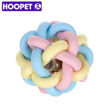 HOOPET, игрушки для домашних животных, щенков и кошек, Радужная красочная резиновая игрушка, интерактивный эластичный мяч, принадлежности для собак