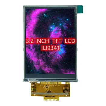 драйвер IC 4IO 18PIN Сварочный дисплей 240X320 3,2 дюймов SPI TFT LCD цветной экран ILI9341 сенсорная панель 0,8 мм Сверхширокой ширины