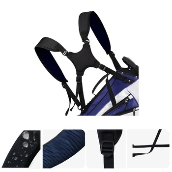 Удобные ремни для сумки для гольфа и рюкзака С двойным плечевым регулируемым нейлоновым ремнем, универсальный ремень для сумки для переноски гольфа, удобный для переноски