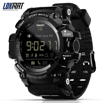 LOKMAT MK16 Bluetooth Smartwatch Для мужчин и женщин, Шагомер, фитнес-трекер, водонепроницаемые спортивные смарт-часы IP67, цифровые часы