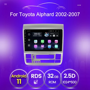 Автомобильное радио Мультимедиа для Toyota Alphard 2002 2003 2004 2005 2006 2007 gps плеер с панелью BT WIFI Android видео 1080P