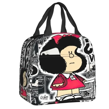 Mang Mafalda Изолированный ланч-бокс для женщин, мультяшный термохолодильник, сумка для ланча, Походный контейнер для пикника, сумка-тоут