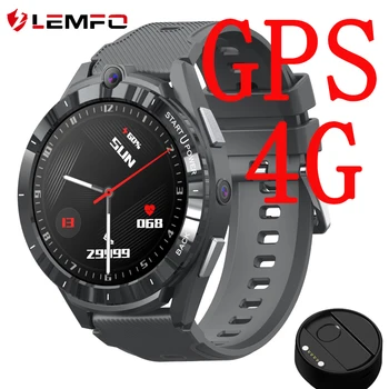 LEM16 4G GPS Смарт-часы Android 11 Smartwatch Мужские 6 ГБ 128 ГБ 900 мАч С Блоком Питания Двойная Система 2022 Новые 4G Смарт-часы 1,6 дюйма