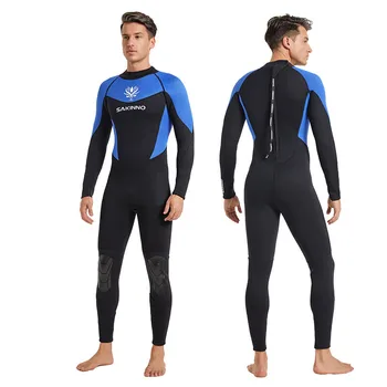 3 мм водолазный костюм для подводной рыбалки, неопреновый гидрокостюм для подводного плавания, серфинга, рыбалки, виндсерфинга, мужской гидрокостюм