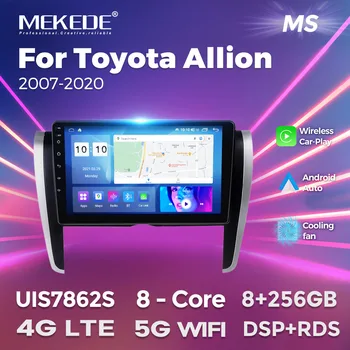 MEKEDE AI Голосовое Управление Беспроводной Carplay Android Авторадио для Toyota ALLION 2007-2020 Автомобильный Мультимедийный Плеер GPS RDS 4G LTE