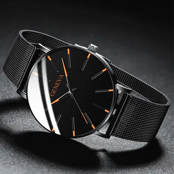 Часы 2022 Роскошные мужские элегантные ультратонкие часы мужские деловые кварцевые часы с сеткой из нержавеющей стали Relogio Masculino Горячая распродажа