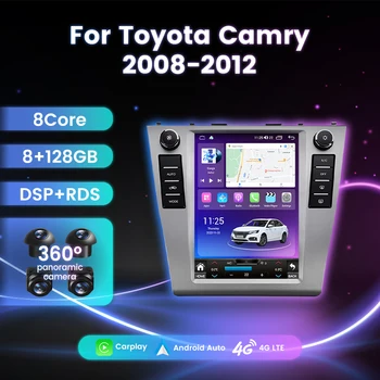 Головное устройство Android для Toyota Camry 6 XV 40 50 2006 - 2011 Автомагнитола в стиле Tesla с экраном GPS Навигация Мультимедиа все в одном