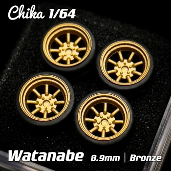 1/64 Nabes Chika Модифицированные колеса 8,9 мм Резиновое колесо Watanaba Stance для автомобиля модели 1: 64