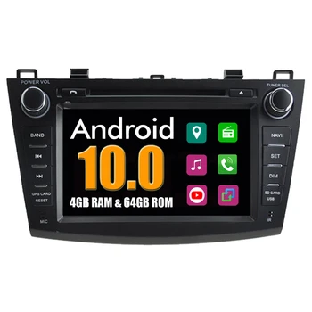 Автомобильный Мультимедийный Плеер RoverOne Для Mazda 3 Mazda3 2010 2011 2012 2013 Android 10 4G + 64G DVD Радио Стерео Bluetooth GPS CarPlay