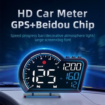 ​G16 Head Up Display LED Автоматический Спидометр Цифровое Напоминание О Тревоге GPS HUD для Всей Автомобильной Электроники Аксессуары Smart Car System