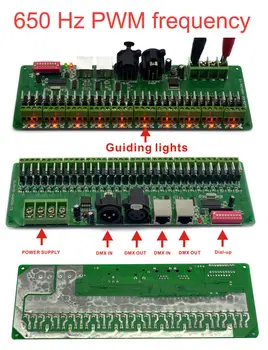 30-КАНАЛЬНЫЙ / 30-канальный ПРОСТОЙ DMX LED контроллер, DMX декодер и драйвер, RGB LED контроллер
