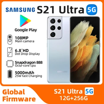 Samsung Galaxy S21 Ultra 5g смартфон Snapdragon 888 6,8 
