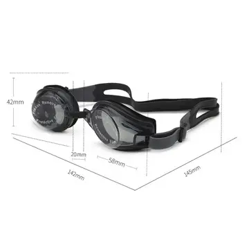 Очки для плавания, ударопрочные противотуманные очки, регулируемые противотуманные очки для плавания, унисекс, очки для дайвинга для мужчин
