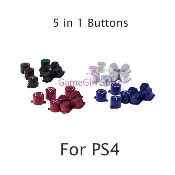 30 комплектов пластиковых кнопок ABXY Cross Circle Square Triangle для замены контроллера PS4 Slim Pro