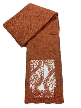 Нигерийский французский тюль, кружевная ткань, вышивка, африканская кружевная ткань, высококачественный сетчатый материал, роскошные блестки для вечеринок