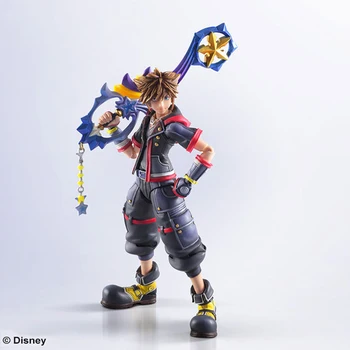 Оригинальный Bring Arts Kingdom Hearts III Bring Sora ПВХ Фигурка Игрушка Модель 16 см