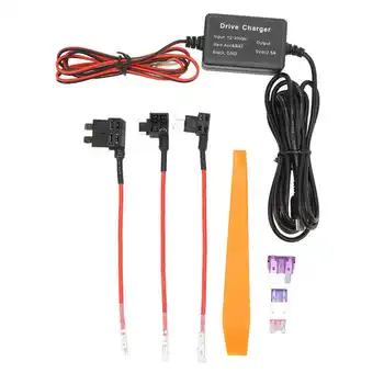 Автомобильный Видеорегистратор Hardwire Kit MINI USB Адаптер Высокой Безопасности от 12 В-30 В до 5 В Широко для Зеркальной Камеры GPS Навигатор Радар Детектор