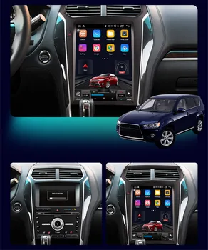 12,1-Дюймовый Автомобильный Радиоприемник Для Ford Explorer 2011-2019 Tesla Carplay С Вертикальным Экраном GPS-Навигации Android Мультимедийный DVD-плеер