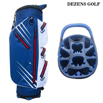 DEZENS Легкая нейлоновая Водонепроницаемая сумка для гольфа Стандартная сумка для гольфа с мячом на 11 лунок с независимой пряжкой