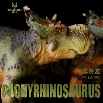 HaoLongGood Пахиринозавр Трицератопс Динозавры юрского периода Детская игрушечная модель 1/35