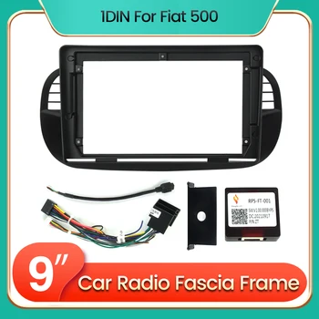 Автомобильный Комплект Кронштейнов Android-Радио Рамка для FIAT 500 для Fiat Bravo 2007-2012 Кабель и Canbus Центральная Консоль Панель Facia