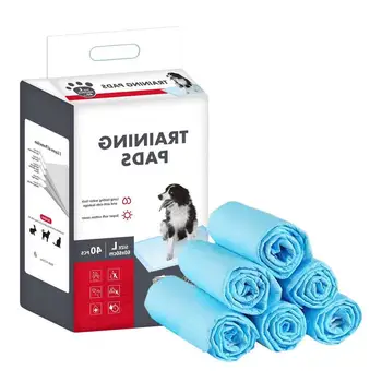 Накладки для дрессировки собак Нетканые накладки для дрессировки домашних животных для щенячьей мочи Быстросохнущие и герметичные накладки для щенков домашних животных