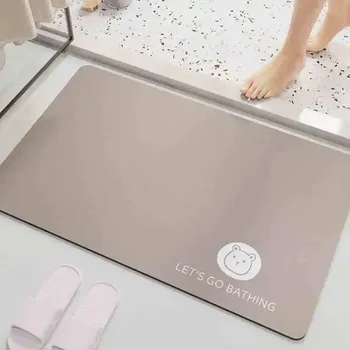 Коврик для пола в ванной, противоскользящий коврик для ног в ванной, туалет