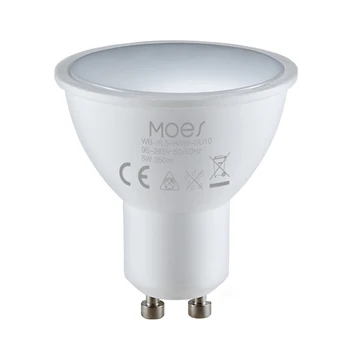 Электрическая лампочка MoesHouse GU10 400ЛМ, умная электрическая лампочка, Wi-Fi 2,4 ГГц, работа с Alexa, Google Assistant, RGB, лампа с регулируемой яркостью, меняющая цвет,