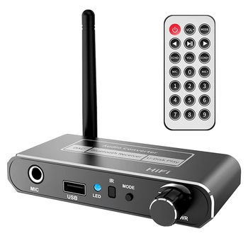 Аудиоприемник HIFI Bluetooth 5.2 DAC Коаксиальный цифроаналоговый преобразователь 3,5 мм AUX RCA Стерео Беспроводной адаптер
