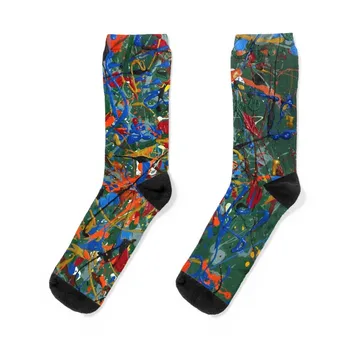 Абстрактный набор носков № 17, теплые мужские зимние забавные подарки, мужские носки, женские носки